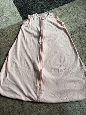Mama Cheetah Light Pink Baby Sleep Sack with Front Zipper- Large 12-18 months